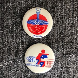 Vintage 1979 Grey Cup Montreal Buttons‎ Pins CFL